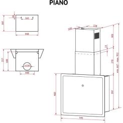 Вытяжка кухонная Perfelli PIANO NERO Фото 10