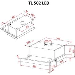 Вытяжка кухонная Perfelli TL 502 WH LED Фото 11
