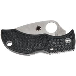 Нож Spyderco Manbug Lightweight Leaf Serrated Black Фото 2