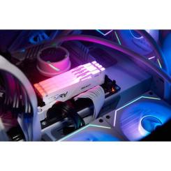 Модуль памяти для компьютера Kingston Fury (ex.HyperX) DDR5 64GB (2x32GB) 5600 MHz Beast White RGB Фото 4