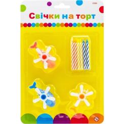 Свеча Maxi "Вертолеты" 6 шт, 3 подставки Фото