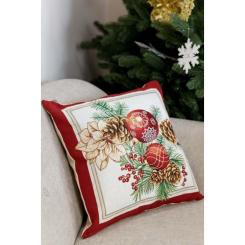 Наволочка Прованс гобеленовая PRESENT 45х45см Шишки Фото
