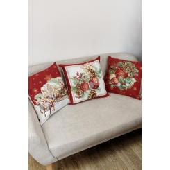 Наволочка Прованс гобеленовая PRESENT 45х45см Шишки Фото 1