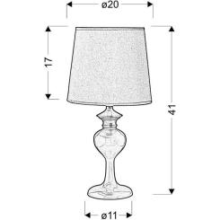 Настольная лампа Candellux 41-11749 BERKANE Фото 1