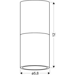 Светильник точечный Candellux 2273662 TUBA Фото 1