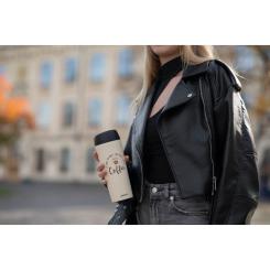 Термокружка Ardesto Coffee Time 450 мл Бежева Фото 4