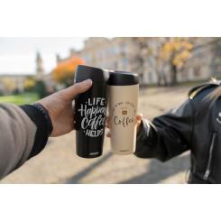 Термокружка Ardesto Coffee Time 450 мл Бежева Фото 6