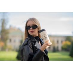 Термокружка Ardesto Coffee Time 450 мл Бежева Фото 7