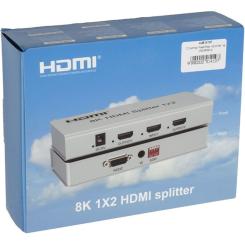 Разветвитель PowerPlant HDMI 8K 1x2 Фото 4