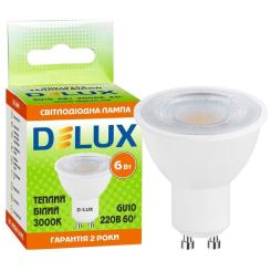 Лампочка Delux 6Вт 3000K 220В GU10 Фото 2