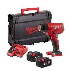 Строительный фен Milwaukee M18 BHG-502C 2x5Ah, кейс Фото 9