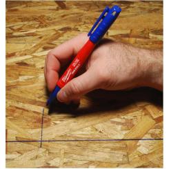 Маркер Milwaukee для стройплощадки INKZALL, тонкий синий Фото 3