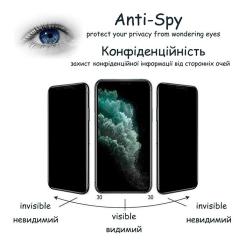 Стекло защитное Drobak Anty Spy Apple iPhone 15 (Black) Фото 4