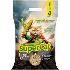 Наполнитель для туалета Super Cat Кукурузный комковающий 2.5 кг Фото