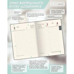Еженедельник Buromax датированный 2026 TOUCH ME, А5 мятный Фото 5
