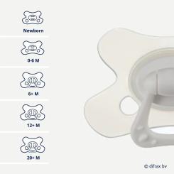 Пустышка Difrax Natural Night, светящийся в темноте, 12+ мес Фото 3