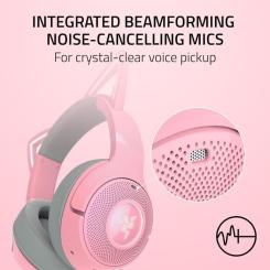 Наушники Razer Kraken Kitty V2 Bluetooth Quartz Фото 9