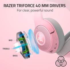 Наушники Razer Kraken Kitty V2 Bluetooth Quartz Фото 6