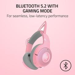 Наушники Razer Kraken Kitty V2 Bluetooth Quartz Фото 7