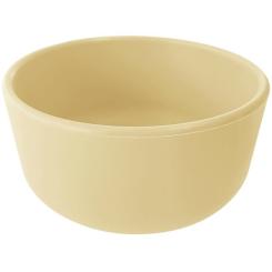 Тарелка детская MinikOiOi Bowl глубокая силиконовая тарелка Mellow Yellow Фото