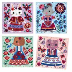 Набор для творчества Djeco Милі тваринки мозаїка Фото