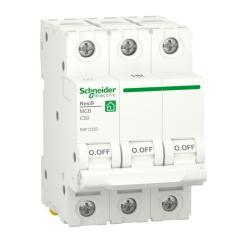 Автоматический выключатель Schneider Electric RESI9 6kA 3P 50A C Фото