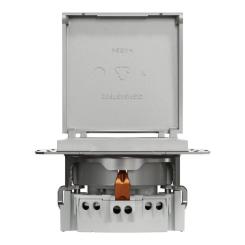 Розетка Schneider Electric ASFORA з кришкою, алюміній Фото 5