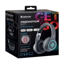 Наушники Defender FreeMotion B571 Bluetooth LED Gray Фото 5
