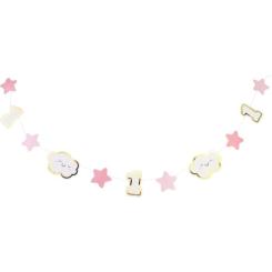 Гирлянда бумажная Maxi 1 для дівчинки, 1,2 м Фото