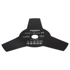 Нож для триммера Sigma 255x25.4мм, 3Т Фото 2
