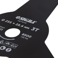 Нож для триммера Sigma 255x25.4мм, 3Т Фото 3