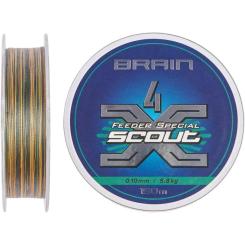 Шнур Brain Scout 4X 150m (camo) 0.163mm 9.8kg Фото 1