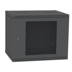 Шкаф настенный Ipcom 9U, 600*450, перфорація, RAL9005 Фото