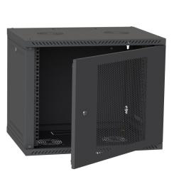 Шкаф настенный Ipcom 9U, 600*450, перфорація, RAL9005 Фото 3