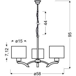 Люстра Candellux DRAGA Фото 1