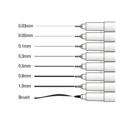 Лайнер Marvy Мульти-лайнер 4600-S 0.3мм, черный Фото 1