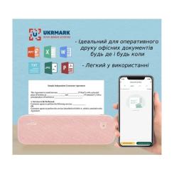Принтер чеков UKRMARK A40PK А4, Bluetooth, USB, розовый Фото 4