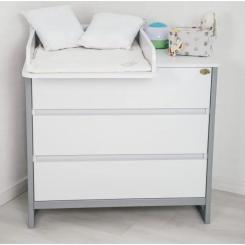 Комод-пеленатор Angelo Magic бело-серый 90х49х82 Фото 2