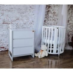 Комод-пеленатор Angelo Magic 60 см бело-серый 60х51х90 Фото 2