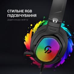 Наушники GamePro HS1300 RGB 7.1 Black Фото 10