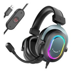 Наушники Fifine H6 RGB 7.1 Black Фото