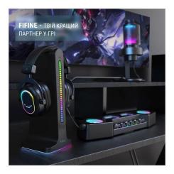 Наушники Fifine H6 RGB 7.1 Black Фото 1