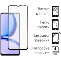 Стекло защитное Dengos Realme C53 (black) Фото 1