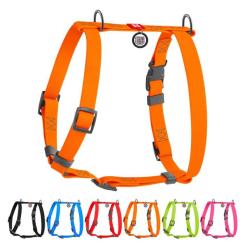 Шлей для собак WAUDOG Waterproof Н-образная анатомическая L оранжевая Фото