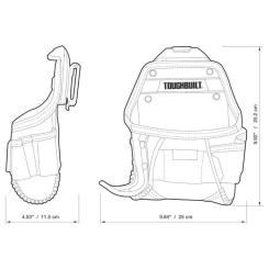 Сумка для инструмента ToughBuilt быстросъемная кобура для компактной дрели Фото 7