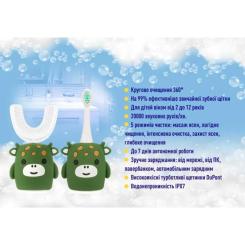 Электрическая зубная щетка AHealth KIDS SONIC SMILE 2 Green Фото 2