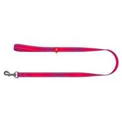 Поводок для собак WAUDOG Nylon Mono, світловідбивний S рожевий Фото 2