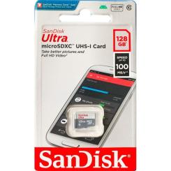 Карта памяти SanDisk 128GB microSDXC class 10 UHS-I Ultra Фото 1