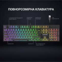 Клавиатура GamePro MK85R Red Switch RGB USB Black Фото 4