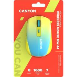 Мышка Canyon MW-44 LED Rechargeable Wireless/Bluetooth Yellow B Фото 5